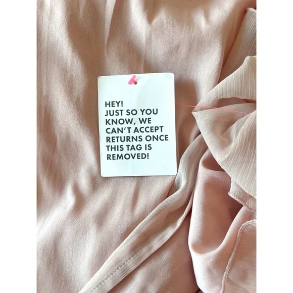 NWT Blush Maxi Skirt with Tie Waist - Picture 4 of 5